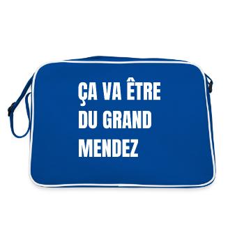 ça va être du grand mendez - Sac Retro - bleu/blanc - Dos