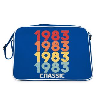 1983 Jubilé en style vintage classique 1983 - Sac Retro - bleu/blanc - Dos