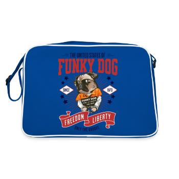 United States of Funky Dog - Sac Retro - bleu/blanc - Dos