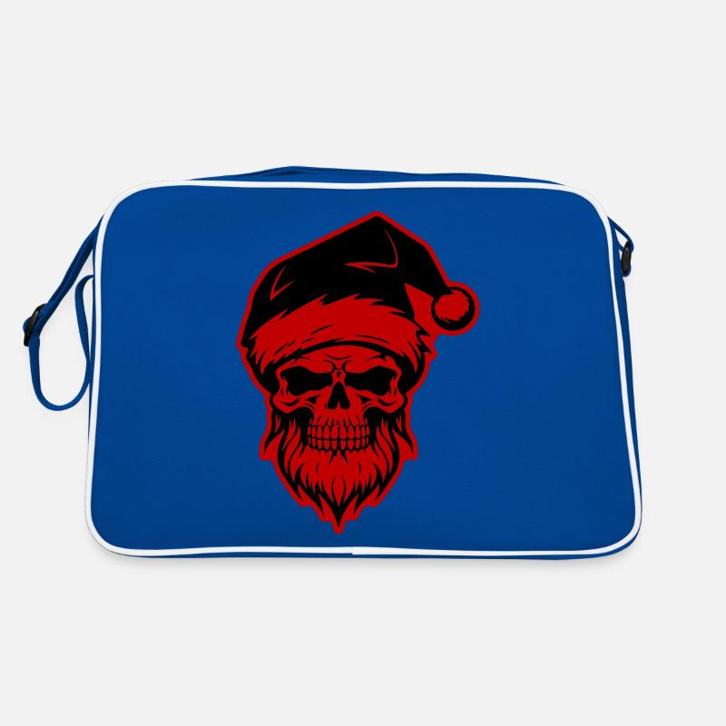 Weihnachtsmann Totenkopf Retro Tasche