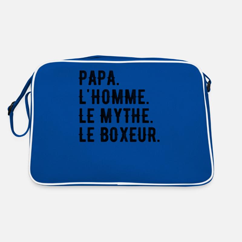 DAD, DER MANN, DER MYTHOS, DER BOXER Retro Tasche