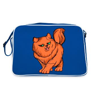 Chats drôles 25 - Sac Retro - bleu/blanc - Dos