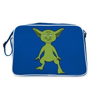 Goblin - Retro Bag - blue/white - Back