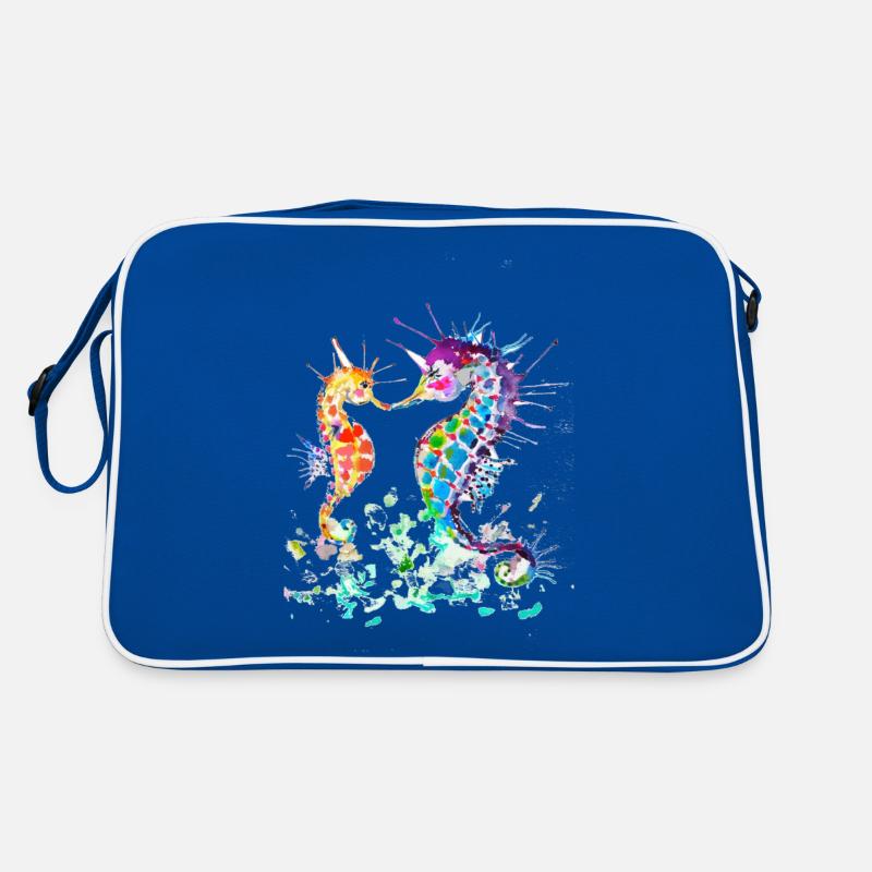 Seepferdchen Retro Tasche