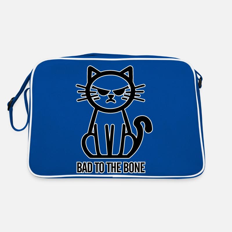 Evil to the bone Cute cat with evil blic Retro Bag