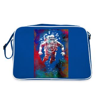 Scuba Diver Sport #diver - Retro Tasche - Blau/Weiß - Hinten