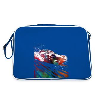 Voitures de course #racing #sport - Sac Retro - bleu/blanc - Dos
