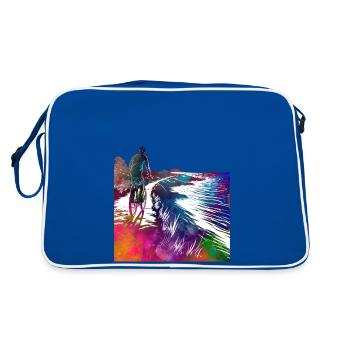 Cycling Bike sport article #cycling #sport #biking - Retro Bag - blue/white - Back
