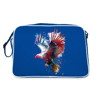 Aigle oiseau - Sac Retro - bleu/blanc - Dos
