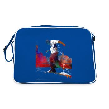 Breakdancer sportif - Sac Retro - bleu/blanc - Dos