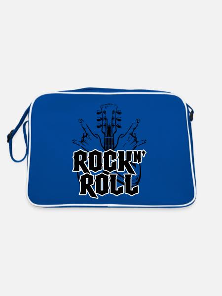 Rock And Roll | Les couleurs peuvent être changées - Sac Retro - bleu/blanc - Dos