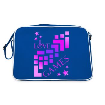 Lecteur de blocs de construction - Sac Retro - bleu/blanc - Dos