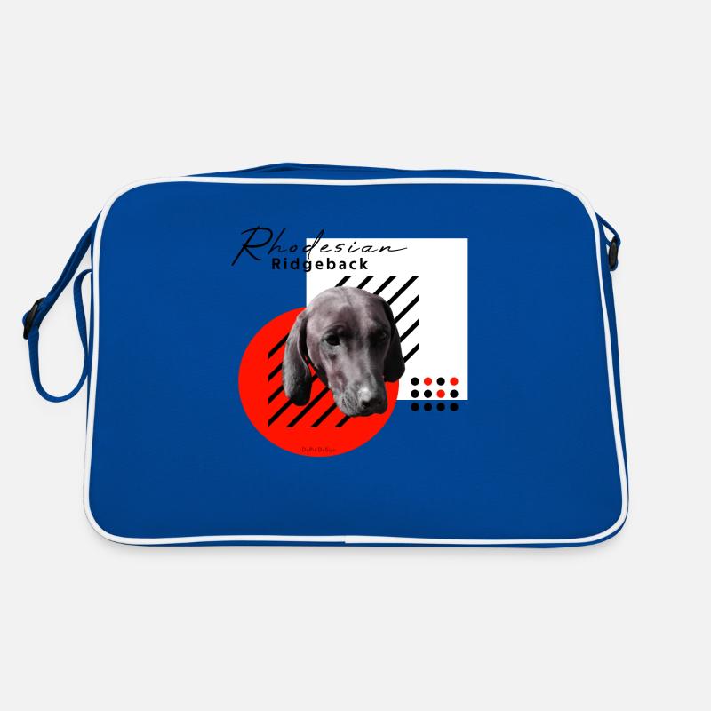 RR / Rhodesian Ridgeback - Retro Bag - blue/white