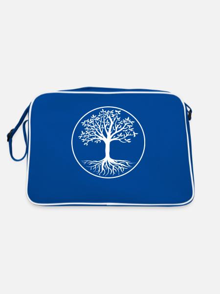 arbre de vie - Sac Retro - bleu/blanc - Dos