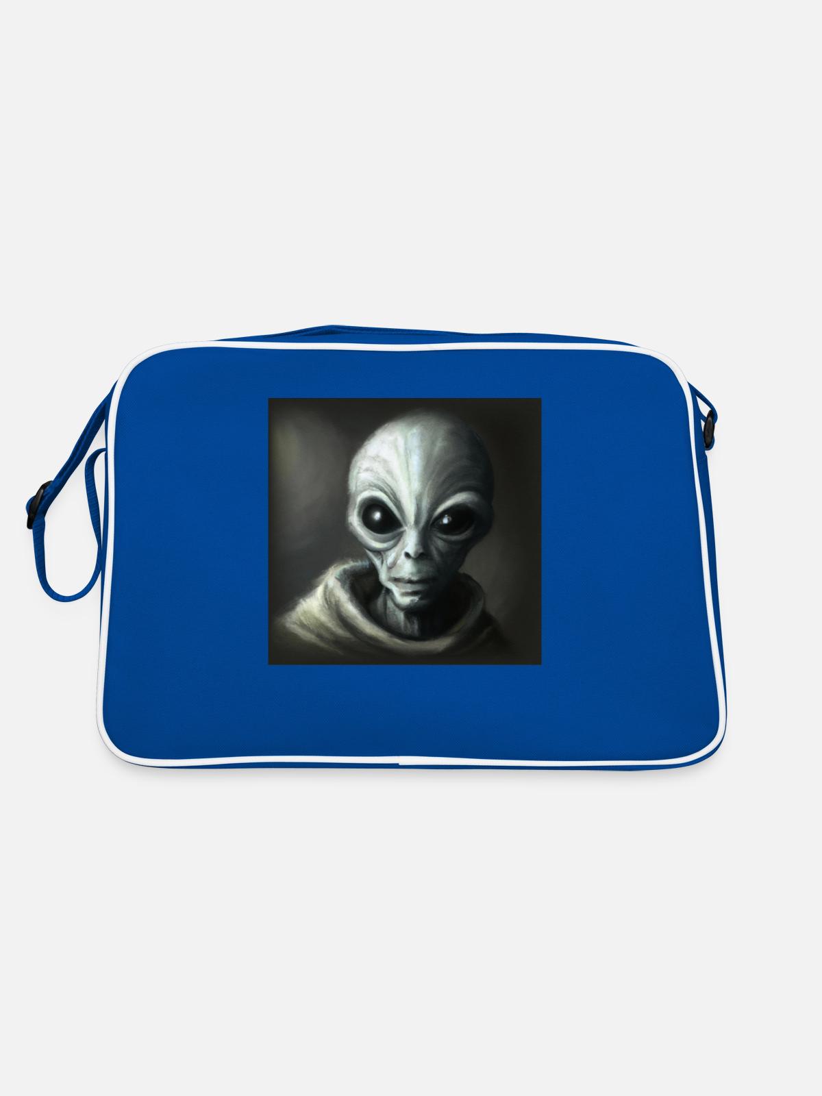 Alien - Retro Bag - blue/white - Back