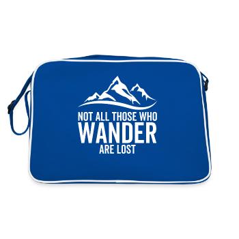 Tous ceux qui errent ne sont pas perdus - Sac Retro - bleu/blanc - Dos