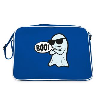Boo - Retro Tasche - Blau/Weiß - Hinten