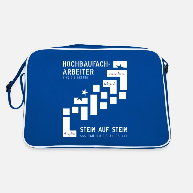 Building construction workers Retro Bag