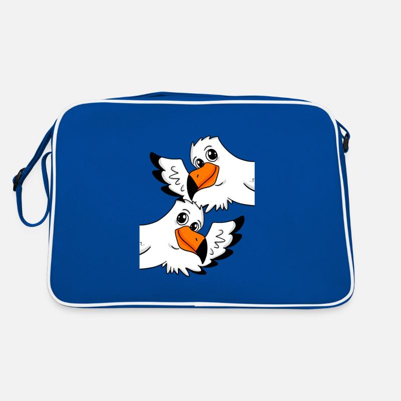 Möwe Gruß Begrüßung Retro Tasche
