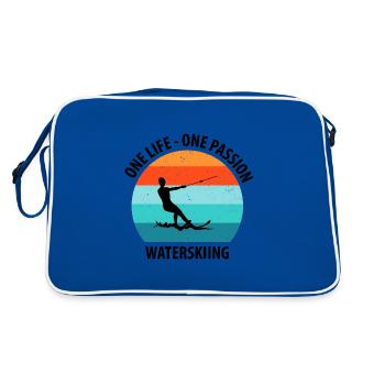 Ski nautique, ski nautique, skieurs nautiques - Sac Retro - bleu/blanc - Dos