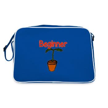 Sélection de plantes Jardinier amateur de semis pour débutants - Sac Retro - bleu/blanc - Dos