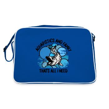 Aquariophiles Poissons Poissons d’ornement Aquaristique - Sac Retro - bleu/blanc - Dos