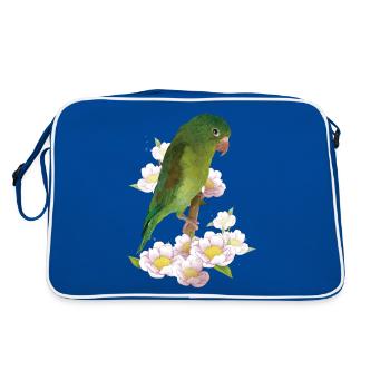 La Perruche bronzée - Sac Retro - bleu/blanc - Dos