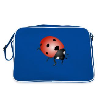 Ladybug - Retro Bag - blue/white - Back