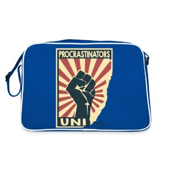 Procrastinateurs uni... meh - Sac Retro - bleu/blanc - Dos