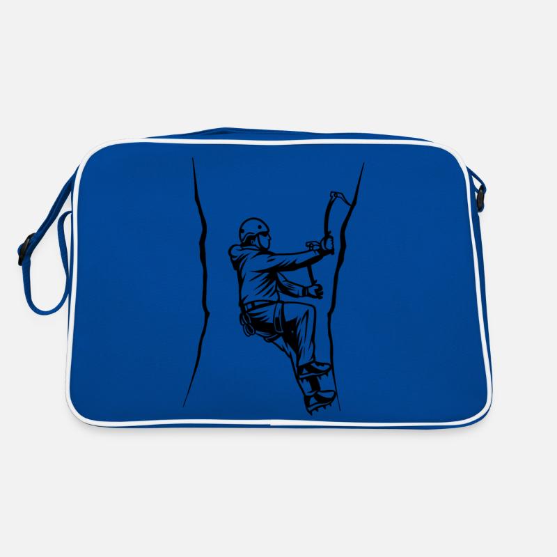 eisklettern eispickel ice-climbing steigeisen Retro Tasche