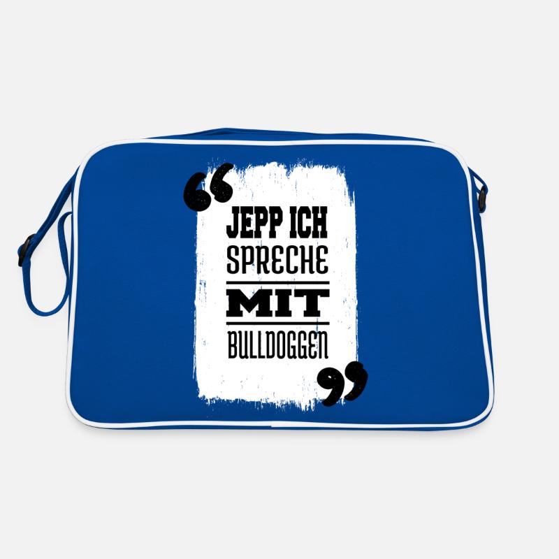 geschenkidee dogge statement bachhund schäferhund Retro Tasche