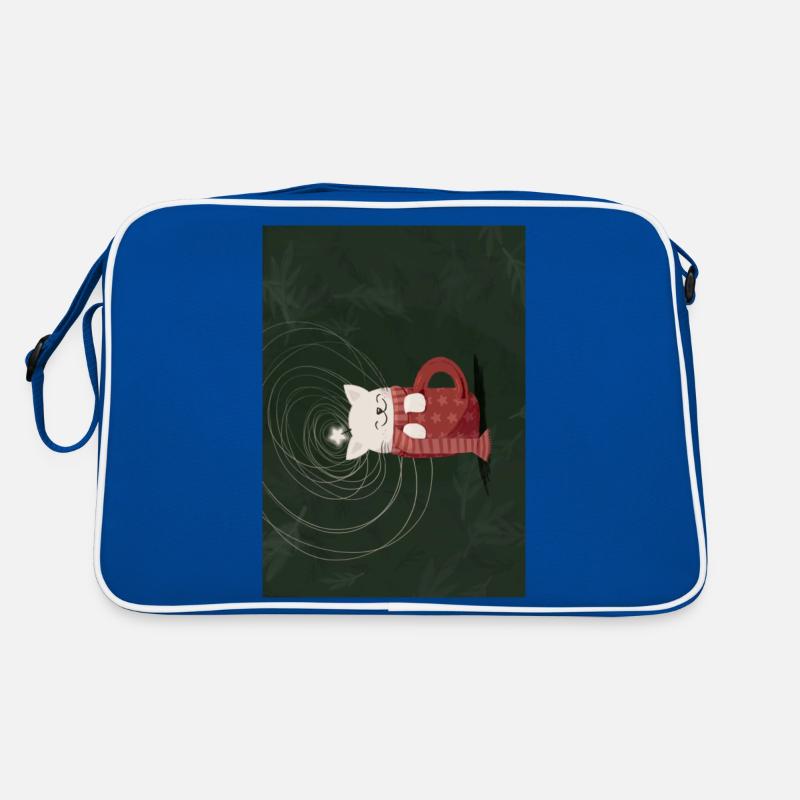 Weihnachtskätzchen Retro Tasche