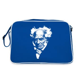 Artur Shopenhauer - Retro Bag - blue/white - Back