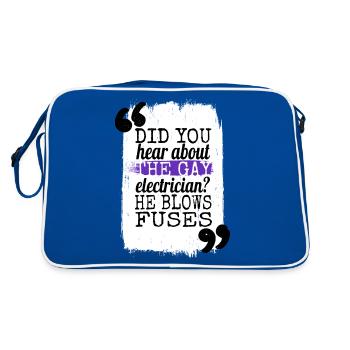 activisme humour dispositifs LGBT prudence drôle LGBT - Sac Retro - bleu/blanc - Dos