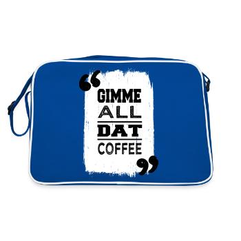 bday idée cadeau présent idée cool coffeebean - Sac Retro - bleu/blanc - Dos