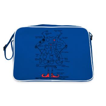 Anti-Dysregulation Suit - Retro Tasche - Blau/Weiß - Hinten