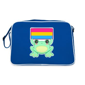 Froggy Pan - Retro Bag - blue/white - Back