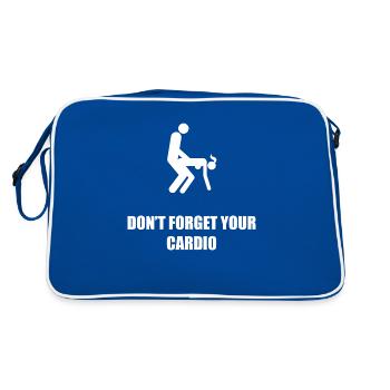 N’oubliez pas le cardio - Sac Retro - bleu/blanc - Dos