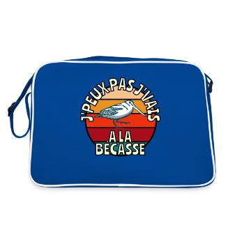 J’peux pas j’vais à la bécasse - Sac Retro - bleu/blanc - Dos