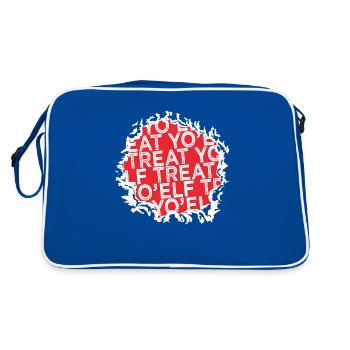 Père Noël Bubaprints Bande Dessinée Présente Humour Dinosaures - Sac Retro - bleu/blanc - Dos
