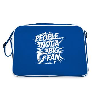 Humorously distanced - Retro Bag - blue/white - Back