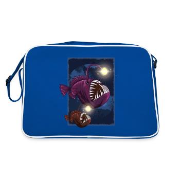 Lanterne de pêche - Sac Retro - bleu/blanc - Dos
