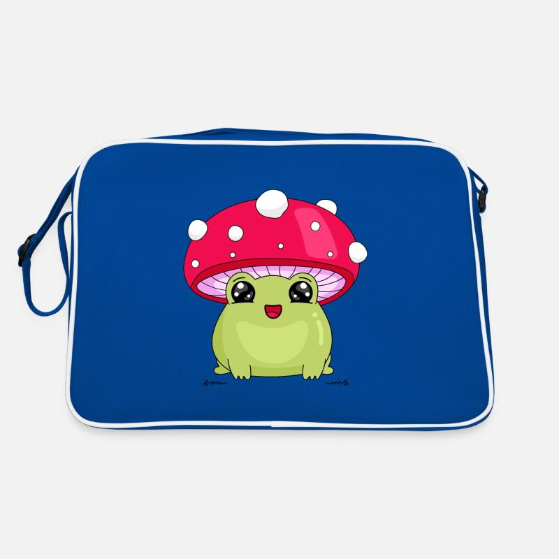 Frosch und Pilz Retro Tasche