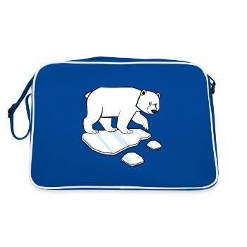 Eisbader Polarbär Hiver natation polaire arctique Hiver - Sac Retro - bleu/blanc - Dos