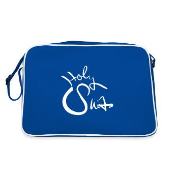 Holy shit ! Holy shit - fucking shit - Retro Bag - blue/white - Back