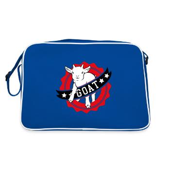 GOAT greatest chèvre - Sac Retro - bleu/blanc - Dos
