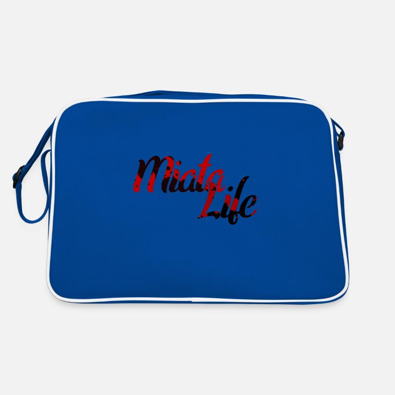 Miata Life - Retro Tasche - Blau/Weiß