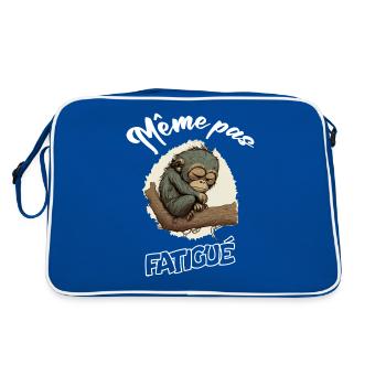 Même pas fatigué - Sac Retro - bleu/blanc - Dos