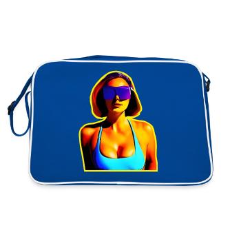 Dernier soleil sur Mars - Faits saillants - Sac Retro - bleu/blanc - Dos