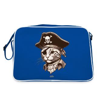 Pirate Cat 2 - Sac Retro - bleu/blanc - Dos